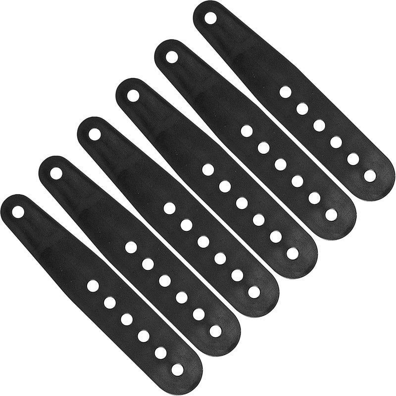 Shupakul 6 Pcs Snowboard Binding Tongue Hole Straps-6.1" x 1.1" Snowboard Binding Toe Slider Straps-Snowboard Ankle Ladder Strap Binding for Ski Strap-in Binding Replacement Accessories - Image 1